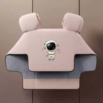 Одеяло на лобовое стекло электромобиля Kuang-Chi Осень и зима Плюс бархатное утолщение Теплая батарея Холодостойкий ветрозащитный чехол для электромобиля (модель не для родителей) Плюс бархатное утолщенное боковое крыло Стиль - розовый астронавт