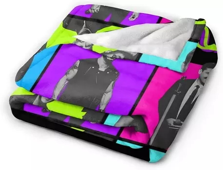 Одеяло New Music Kids On The Band Block, ультрамягкие фланелевые легкие пледы для декора дивана-кровати 40 дюймов X30 дюймов LichaoQian, Black