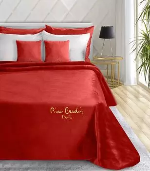 Одеяло Pierre CLARA графит темно-серое 220х240 см см 700 грамм на квадратный метр (г/м) Eurofirany, красный