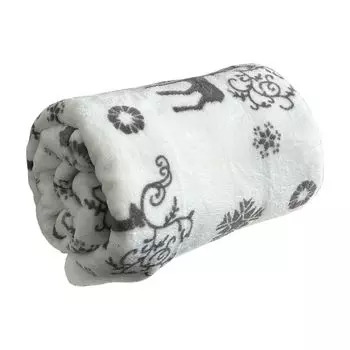 Одеяло-плед с оленями 140х180 см, красный INDA-Exclusiv