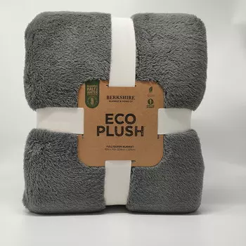 Одеяло плюшевое Berkshire Blanket Eco Plush, серый