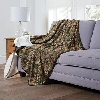 Одеяло Realtree Camo Sherpa 60, зеленый