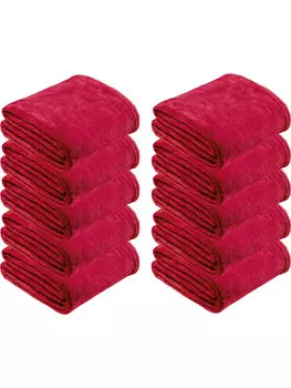 Одеяло REDBEST Fleece Wohn 10er Pack, красный