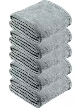 Одеяло REDBEST Fleece Wohn 5er Pack Amarillo, светло-серый