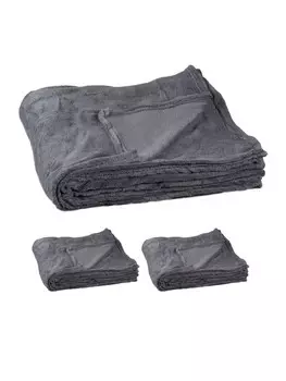 Одеяло relaxdays 3x Kuschel, серый