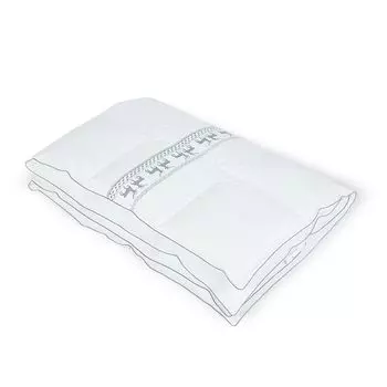 Одеяло RIBECO ScandicDream, белая утка 60% пух, 40% перо, 155х220 см, белый экстра теплый