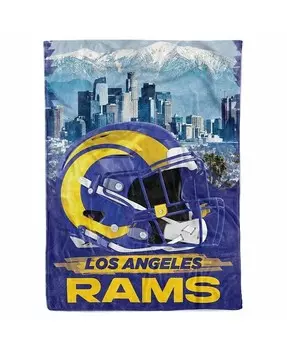 Одеяло с городским эскизом Los Angeles Rams 66 x 90 дюймов Logo Brands, мультиколор