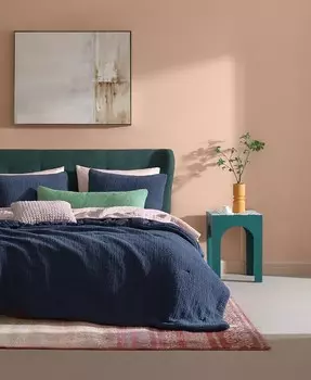 Одеяло с плотной строчкой, полное/размер размера «queen-size» Sunday Citizen, синий