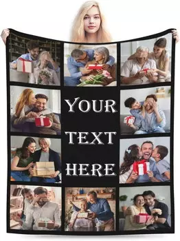 Одеяло с принтом Muchenggift, черный