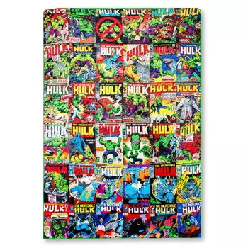 Одеяло с принтом в стиле комиксов Marvel Incredible Hulk, зеленый