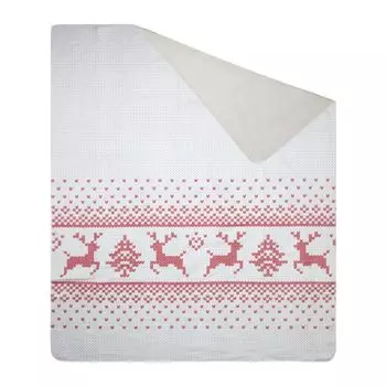 Одеяло с рождественским мотивом 200х220 см NOEL Eurofirany, белый