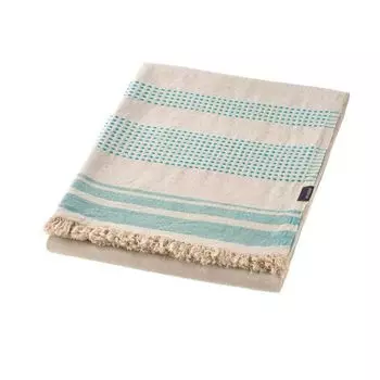 Одеяло Sanaa полульняное 135х180 см, зеленое/бежевое Proflax, бежевый