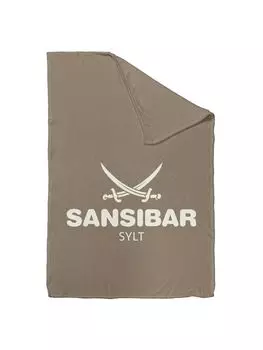 Одеяло Sansibar домашнее одеяло приятное одеяло флисовое одеяло, 150х200 см, серо-коричневый, светло-коричневый