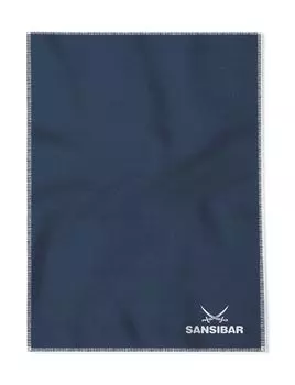Одеяло Sansibar Doubleface Jacquard, мягкий плед с кривошипным швом, 150х200 см, синий