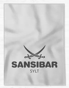 Одеяло Sansibar в дизайне "Hochtief", мягкий плед, одеяло, 150х200 см, серебро/антрацит, серый