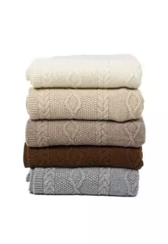 Одеяло шерстяное Merino Ava 130x170 - Цвет: Серый Hollert German Leather Fashion