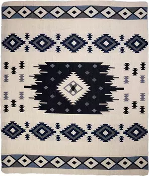 Одеяло шерстяное Pyramid Qisu, синий