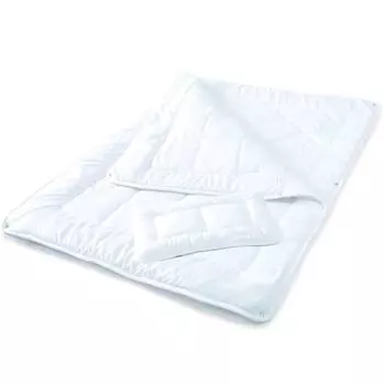 Одеяло Soft Touch Kids 4 года 100x135 + 40x60 PES микрофибра 250/350г+150г ромб/квадрат aqua-textil