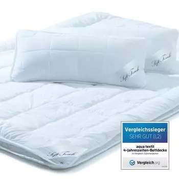 Одеяло Soft Touch на 4 года 1x 200x240 + 2x 40x80 PES микрофибра 1100/1500 г + 2x650 г ромб/квадрат aqua-textil