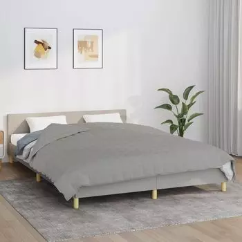 Одеяло современное утяжеленное "2024" серое 220х240 см 15 кг тканевые одеяла Vidaxl, серый