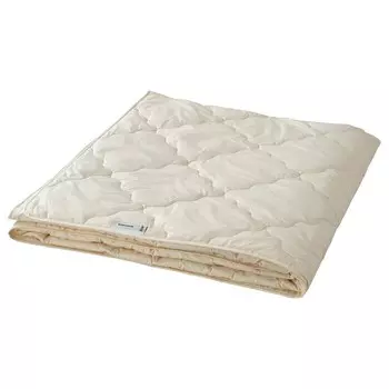 Одеяло средней теплоты, шерсть, 240х220 см ,бежевый, RDHUSVIN IKEA