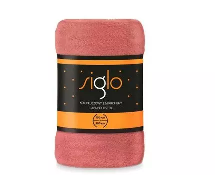 Одеяло, Теплый, пушистый, однотонный плед из микрофибры Siglo 150х200 Желтый FARO, розовый
