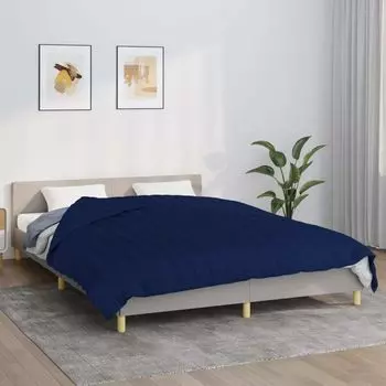 Одеяло утяжеленное синее 200х230 см, ткань 9 кг. DKD HOME DECOR, синий