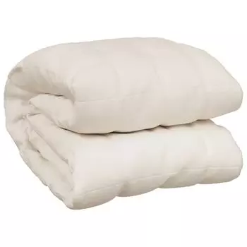 Одеяло утяжеленное vidaXL светло-кремовое 152х203 см, ткань 11 кг.