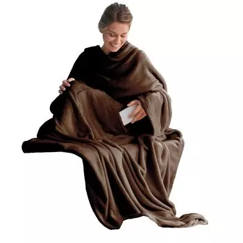 Одеяло Valletta модный разноцветный дизайн 140х180 см, бензин CelinaTex, коричневый