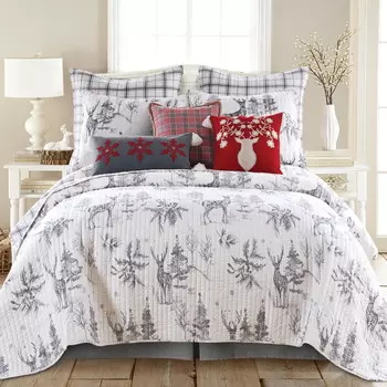 Одеяло Villa Lugano Sleigh Bells Grey Levtex Home