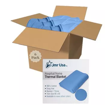 Одеяло вафельного переплетения Jmr Usa Inc., голубой