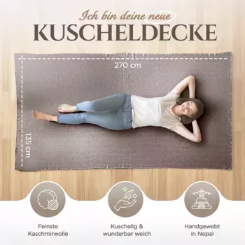 Одеяло Yanopurna Kaschmir, темно-коричневый