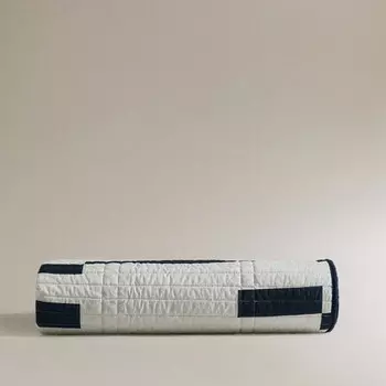 Одеяло Zara Home With Rectangles, черный/кремовый