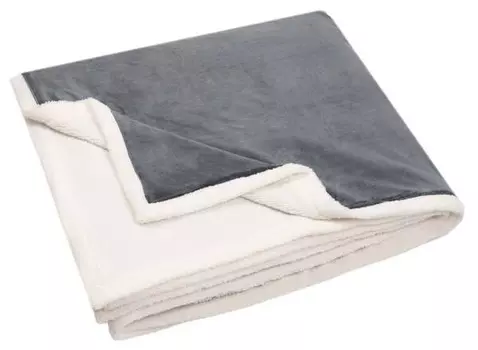 Одеяло Zollner 00000276, 220x1x240 см, серый