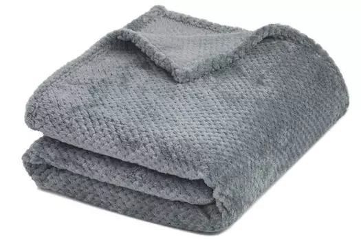 Одеяло Zollner 00000544, 150x1x200 см, темно-серый