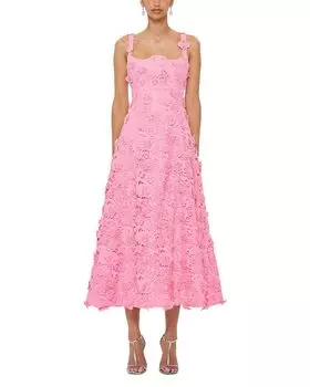 Одетта Кружевное Миди-платье LEO LIN, розовый