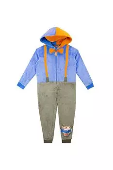 Одеваем флисовый комбинезон Blippi, синий