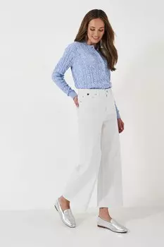 Одежда Crew свободные укороченные джинсы Crew Clothing Company, белый