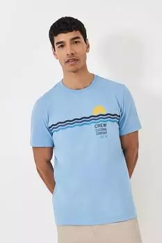 Одежда для экипажа футболка с короткими рукавами Perfect Scoop Crew Clothing Company, синий