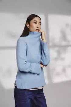 Одежда для экипажа Harmony джемпер с плечами и воротником-воронкой Crew Clothing Company, синий