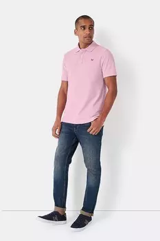 Одежда для экипажа хлопковая пике рубашка поло Crew Clothing Company, розовый