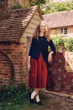 Одежда для экипажа, кардиган из мериносовой шерсти Crew Clothing Company, синий