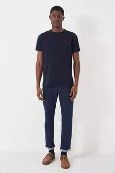 Одежда для экипажа, классическая футболка для экипажа Crew Clothing Company, синий