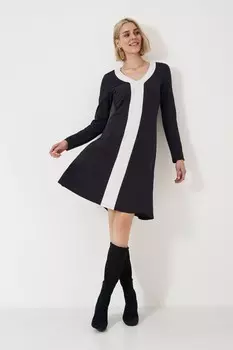 Одежда для экипажа платье evalyn ponte Crew Clothing Company, черный