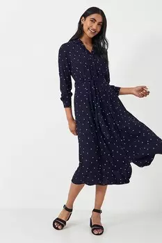 Одежда для экипажа, платье рубашка с завязками на талии Sienna Crew Clothing Company, синий