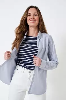 Одежда для экипажа, рубашка оксфорд из 100% хлопка Bracken Crew Clothing Company, синий