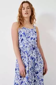 Одежда для экипажа сарафан с абстрактным цветочным принтом и цветочным принтом Crew Clothing Company, синий