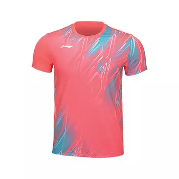 Одежда для бадминтона LiNing унисекс флуоресцентная бегония красная