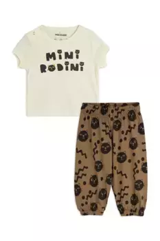 Одежда для мальчика/девочки с котами Mini Rodini, бежевый