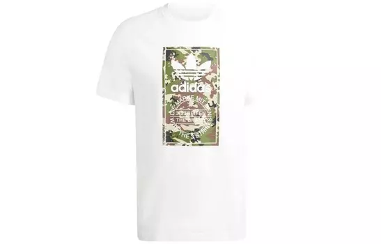Одежда Футболка мужская белая Adidas Originals, белый